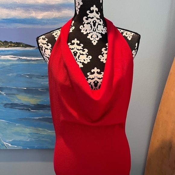 🔥Rubber Ducky,(Made in USA),Stunning Red Dress,Sexy,East Wear, 1 Strap Backless - Picture 7 of 10